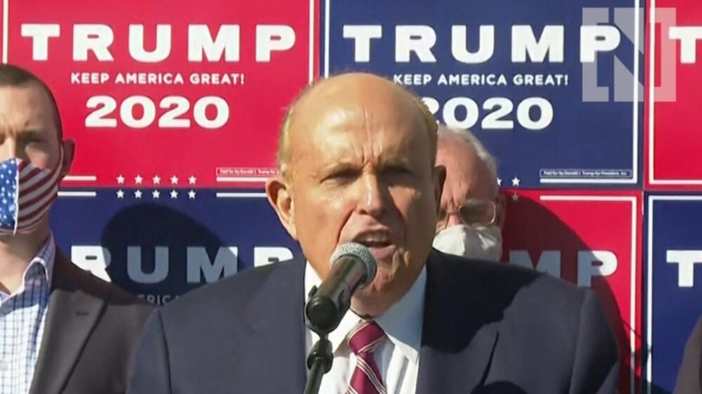 Rudy Giuliani calls election outrageous and threatens lawsuits