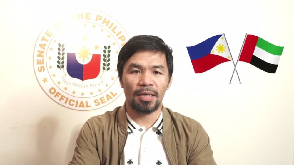 Manny Pacquiao message for UAE