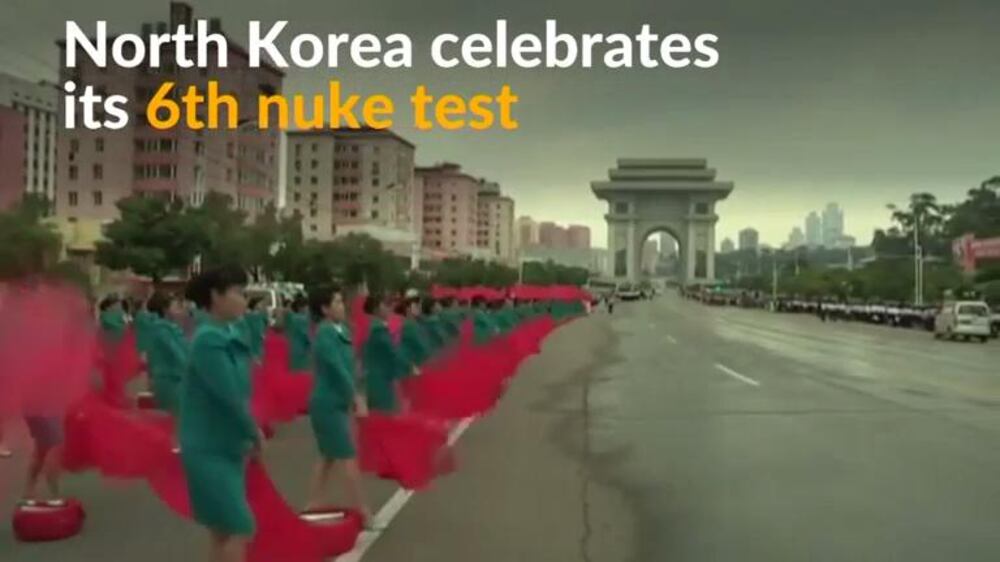 North Korea celebrates the success of its sixth nuclear test