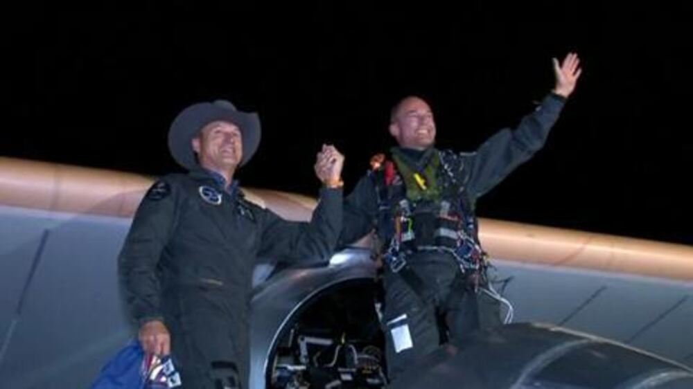 Video: Solar powered plane complets first leg of trip