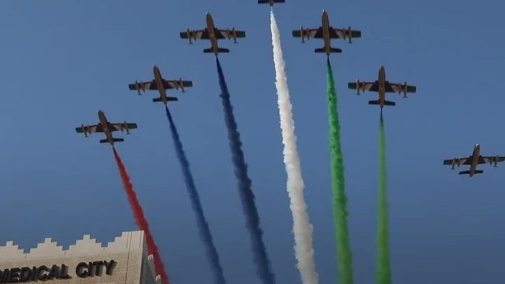 UAE jets give soaring tribute to healthcare workers
