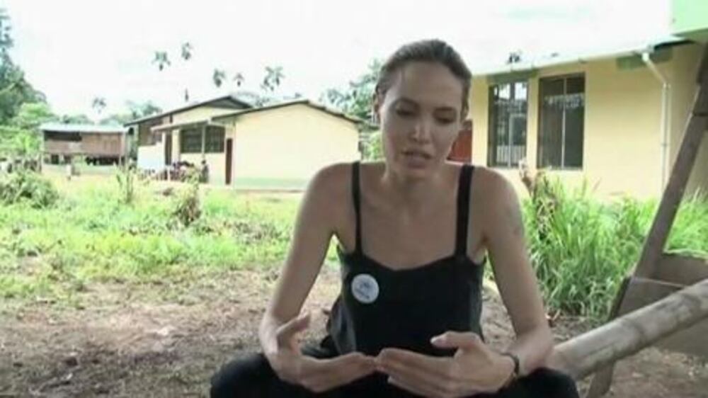 Video: UN Refugee envoy Angelina Jolie visits Ecuador