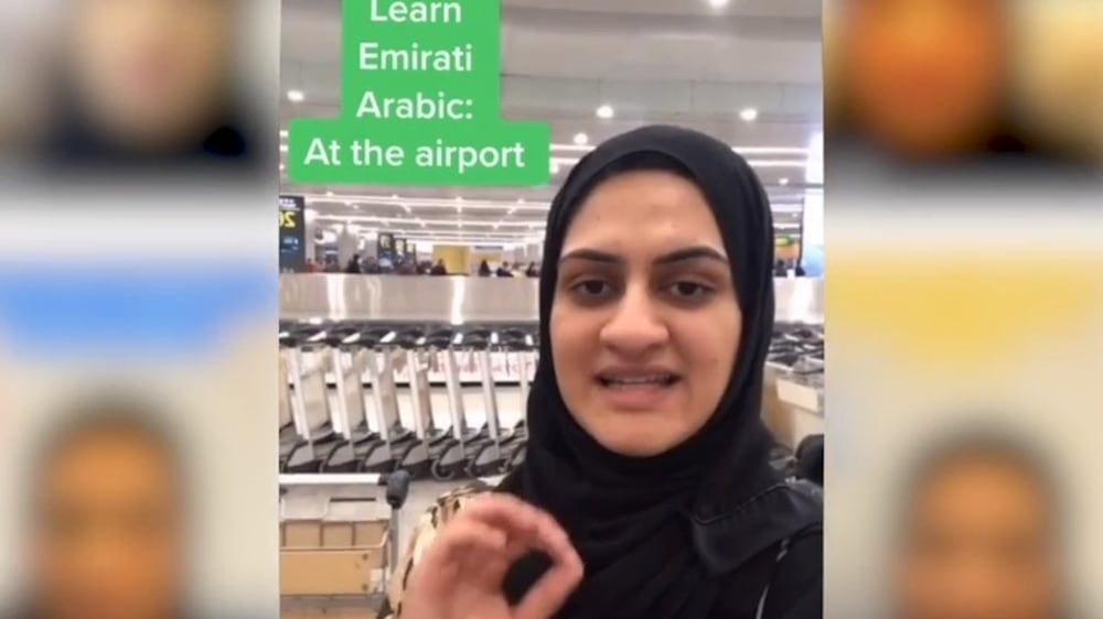 TikTok star teaching the world Emirati Arabic