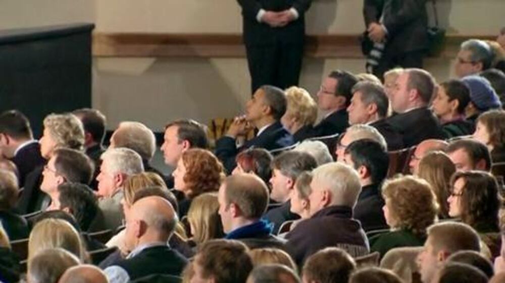 Video: Obama tells Newtown: 'You are not alone'