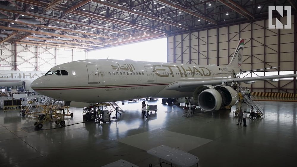 A look inside Etihad Airways Engineering's aircraft maintenance facility
