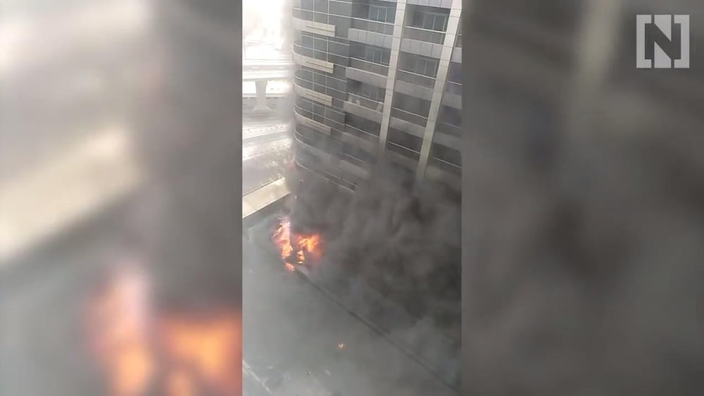 Fire rips through Dubai tower