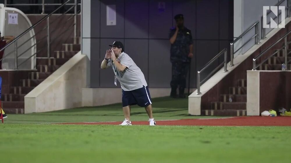 Diego Maradona returns to the sidelines