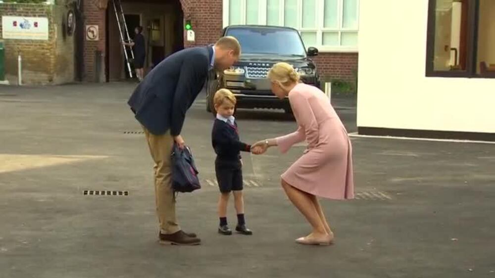 Prince George's first day at school