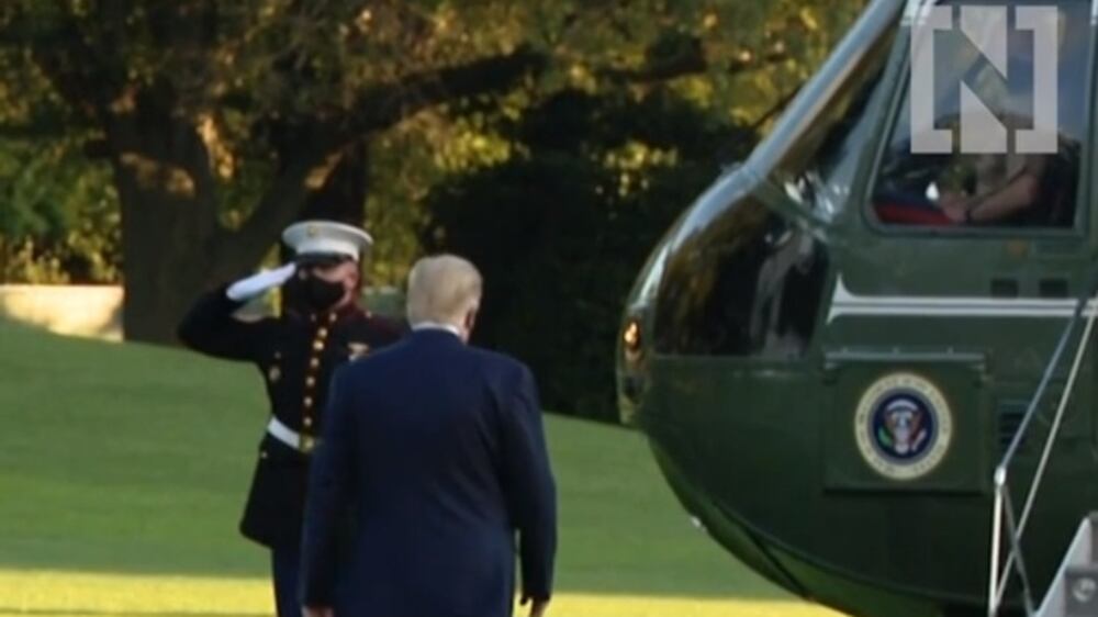 Trump's helicopter heads to hospital