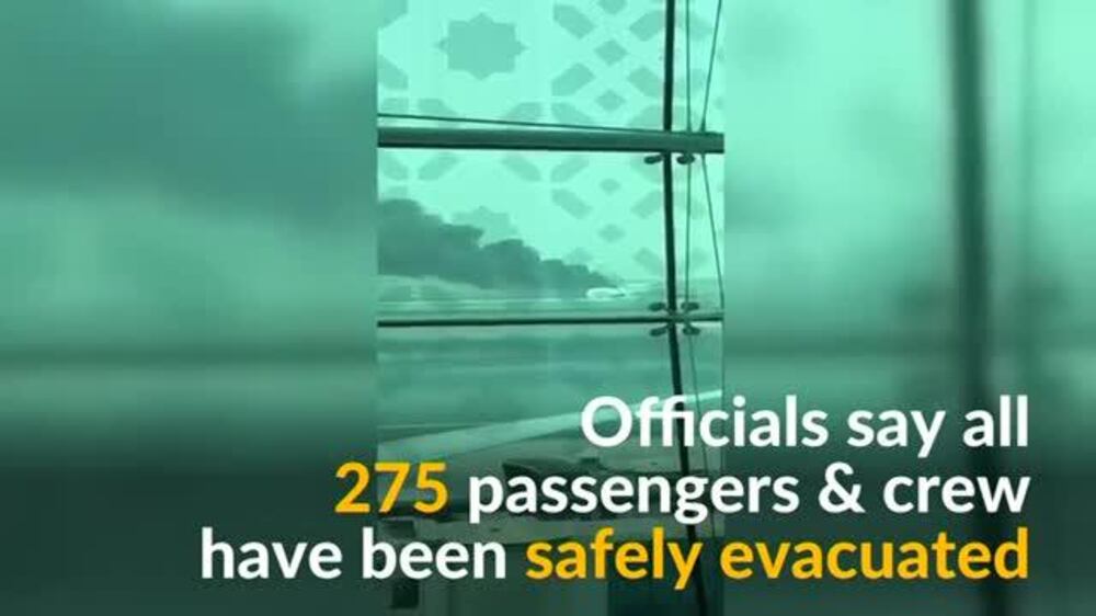 Emirates flight crash lands at Dubai airport - Reuters