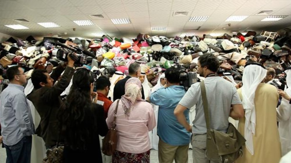 Dubai government displays counterfeit haul