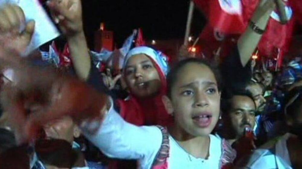 Video: Government supporters rally In Tunisia