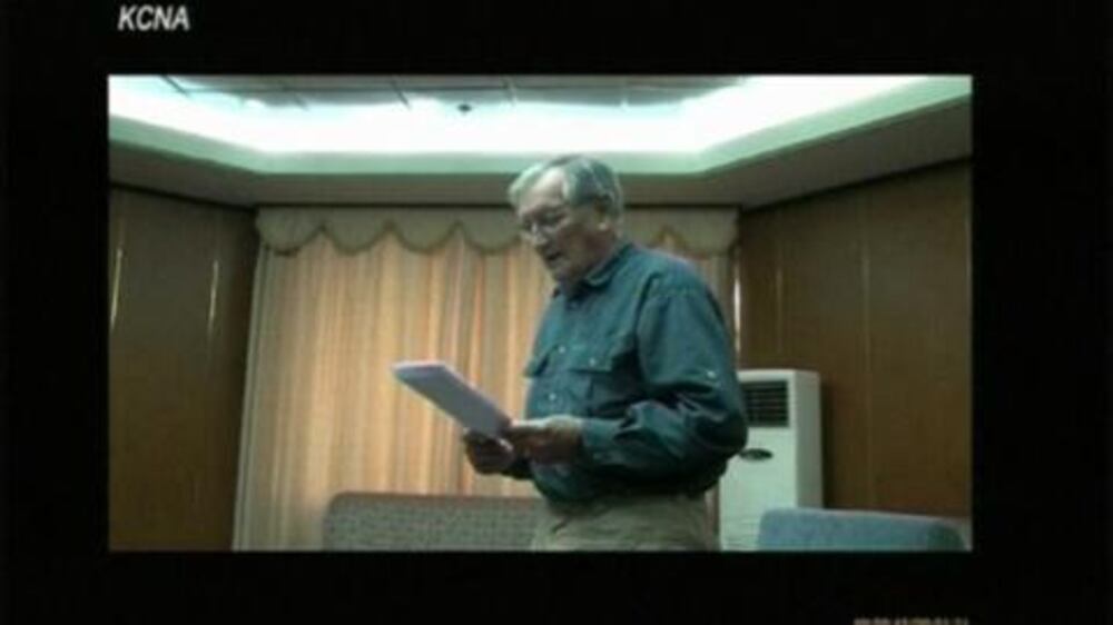 Video: American arrested in N. Korea shown reading apology