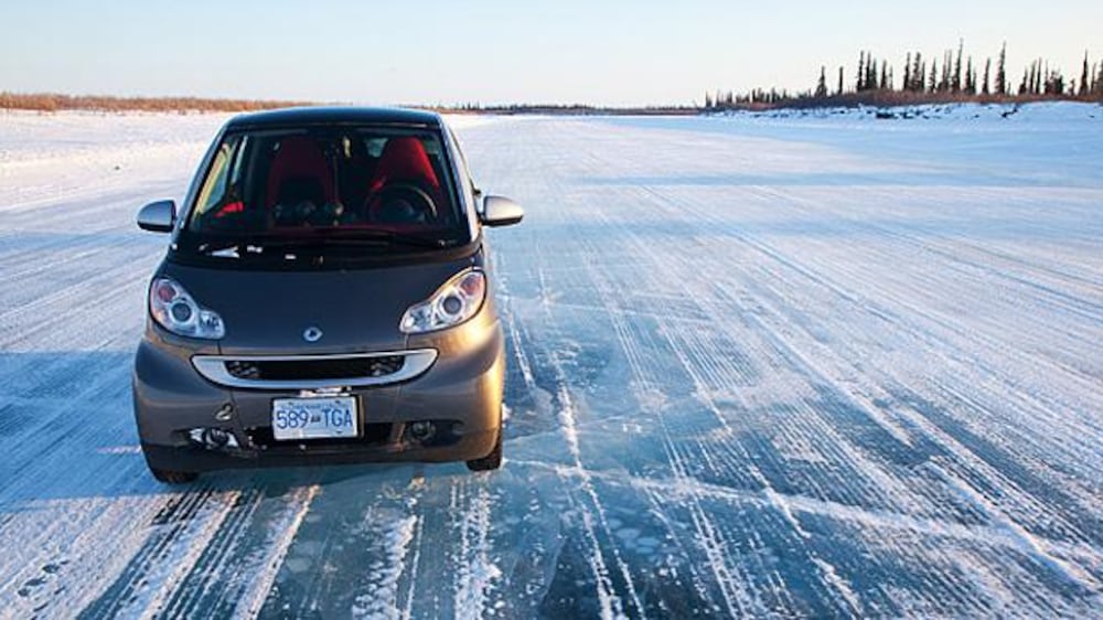 Touring northern Canada in a Smart car