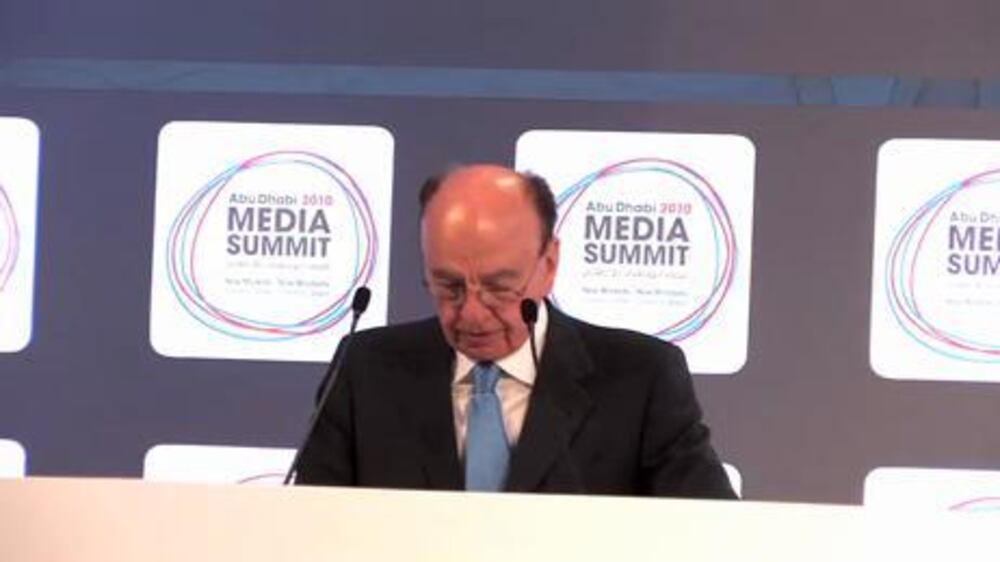 Rupert Murdoch at the Abu Dhabi Media Summit