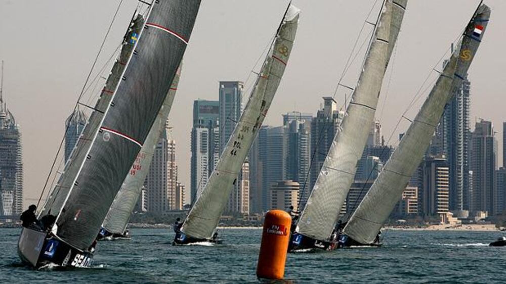 Sailing at the Sea Dubai RC44 Gold Cup