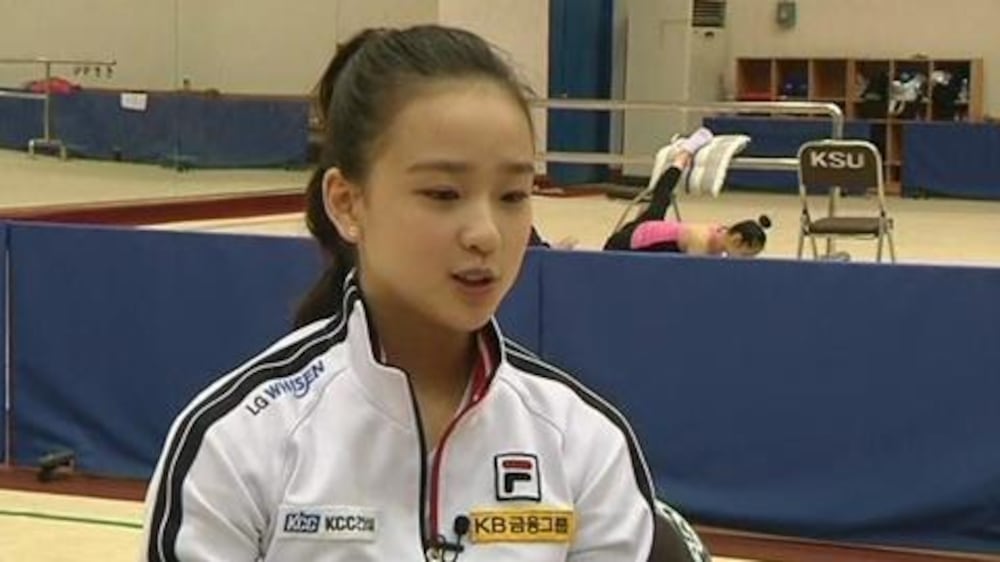 Video: South Korean gymnast seeks Olympic gold