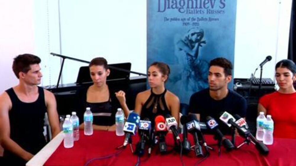 Video: Cuban ballet defectors appear in Miami, seek US careers