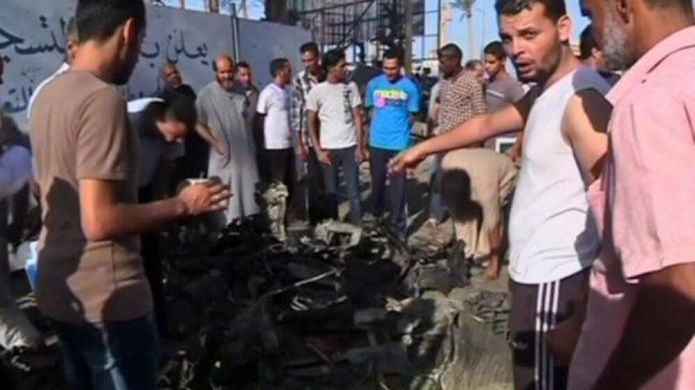 Video: Car bomb goes off on first anniversary of Benghazi consulate attack