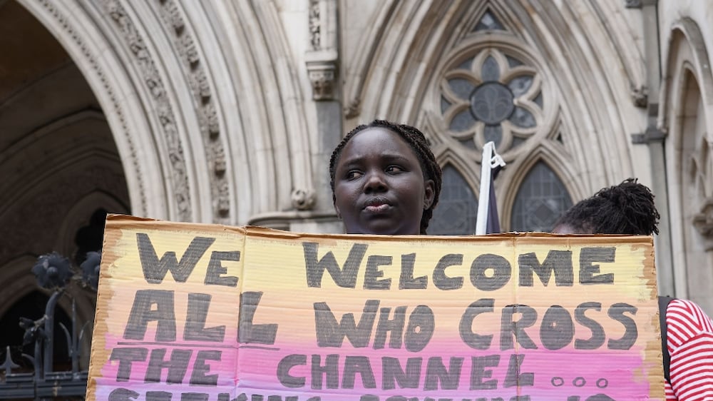 Protesters condemn UK government as court allows first deportation flight to Rwanda