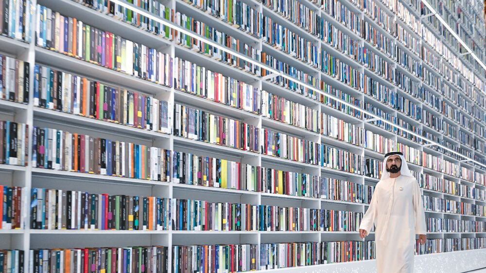 Sheikh Mohammed bin Rashid tours library named in his honour