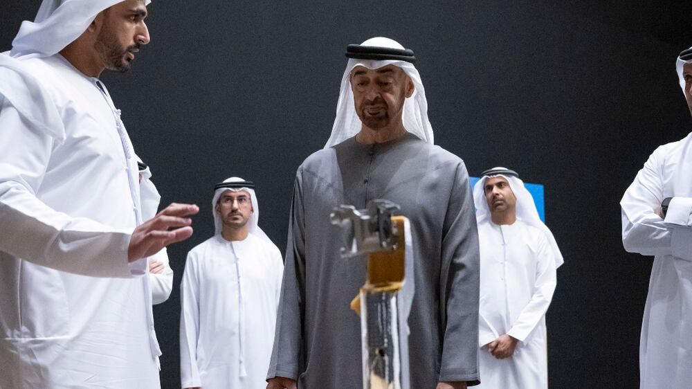 Sheikh Mohamed meets team working on UAE lunar mission
