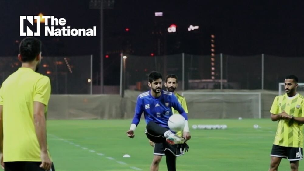 The UAE train before critical game against Vietnam