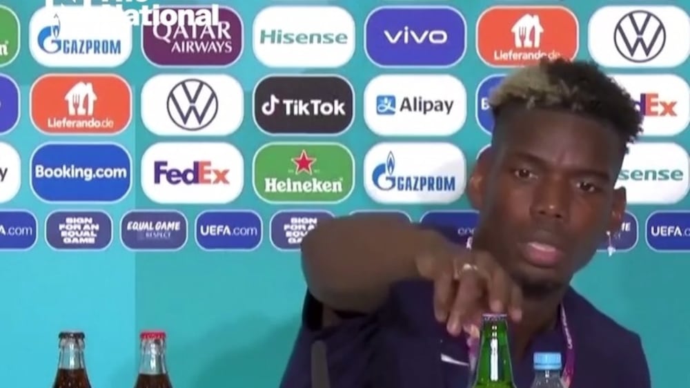 Practising Muslim Pogba hides beer at Euros press conference