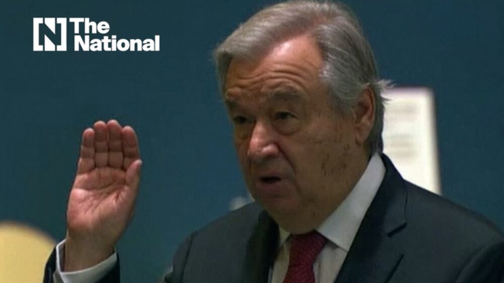 Guterres sworn in for second term as UN secretary general
