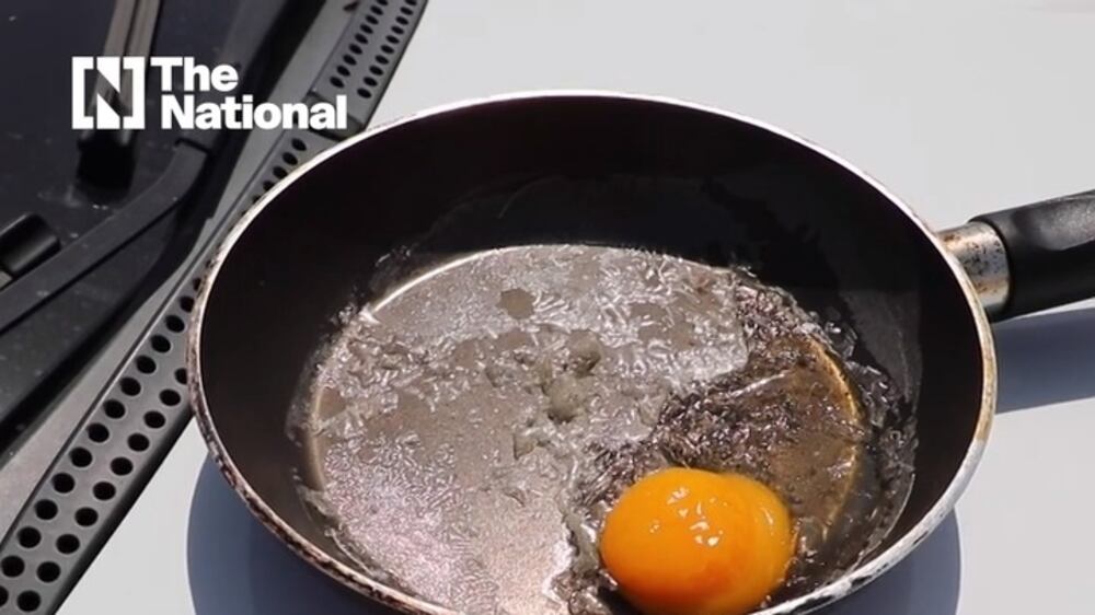 Is it hot enough in the UAE to cook an egg outside? We gave it a try