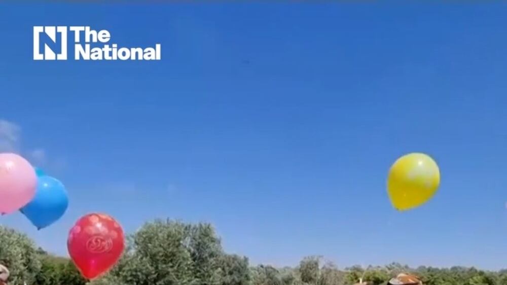 Hamas-linked activists launch incendiary balloons from Gaza