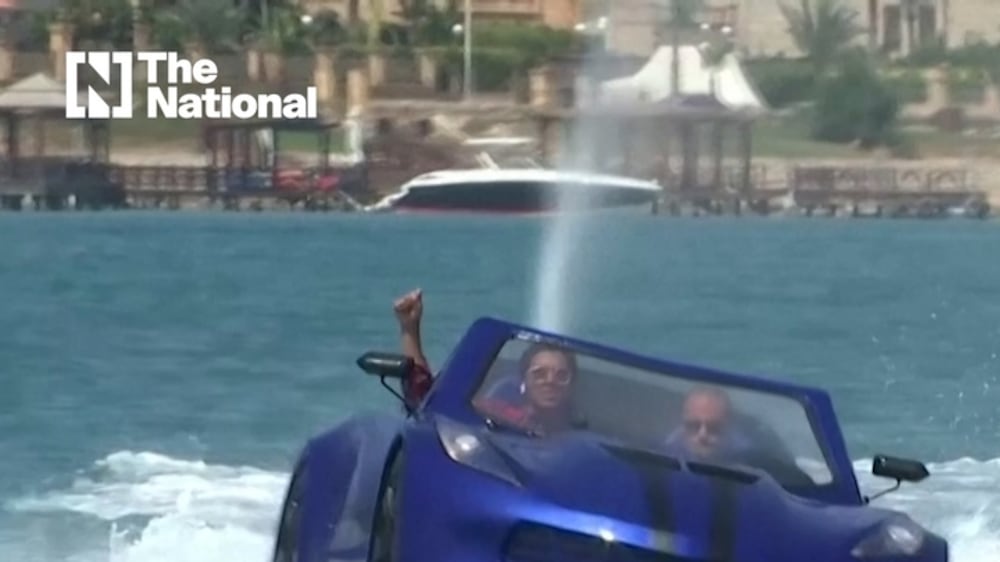 Egyptian friends make speedboat that looks like a fancy car