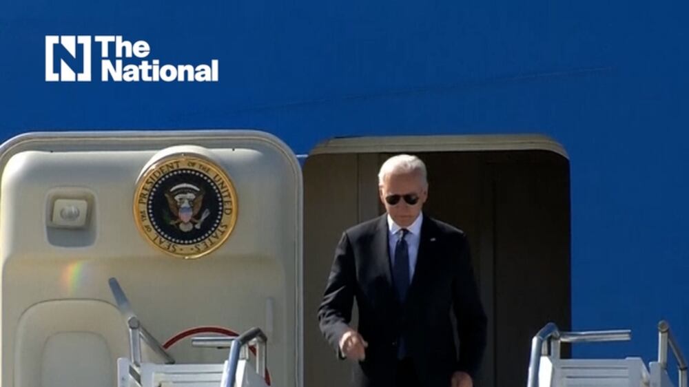 Biden arrives in Geneva ahead of meeting with Putin