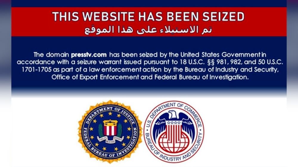 Iran-affiliated websites seized by US authorities