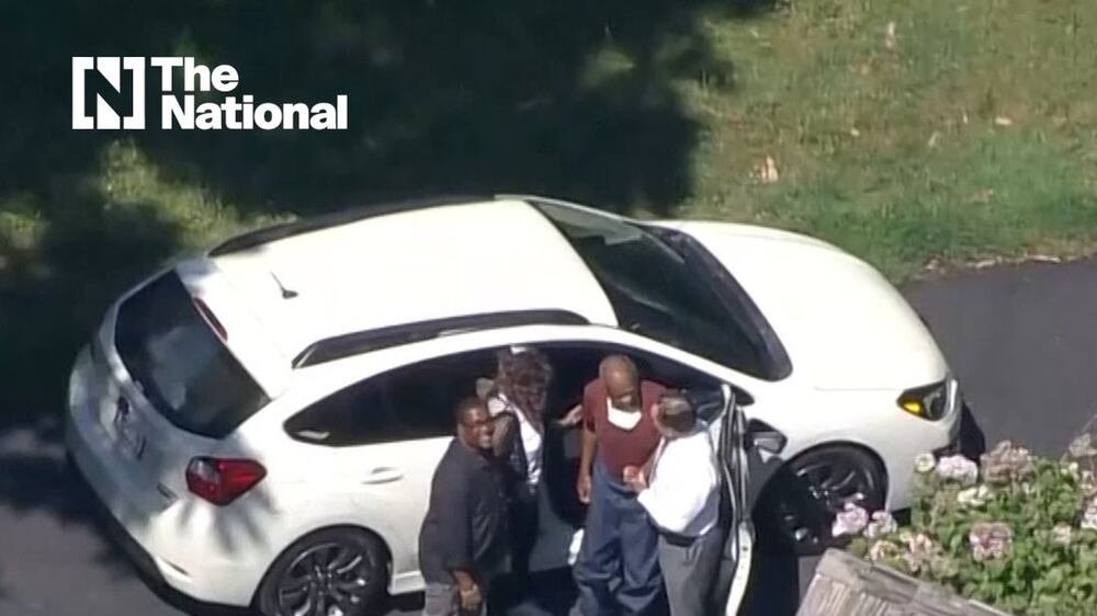 Bill Cosby arrives at home after being released from prison