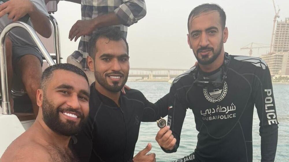 Watch: Dubai Police divers recover Dh250,000 Rolex watch lost on yacht trip