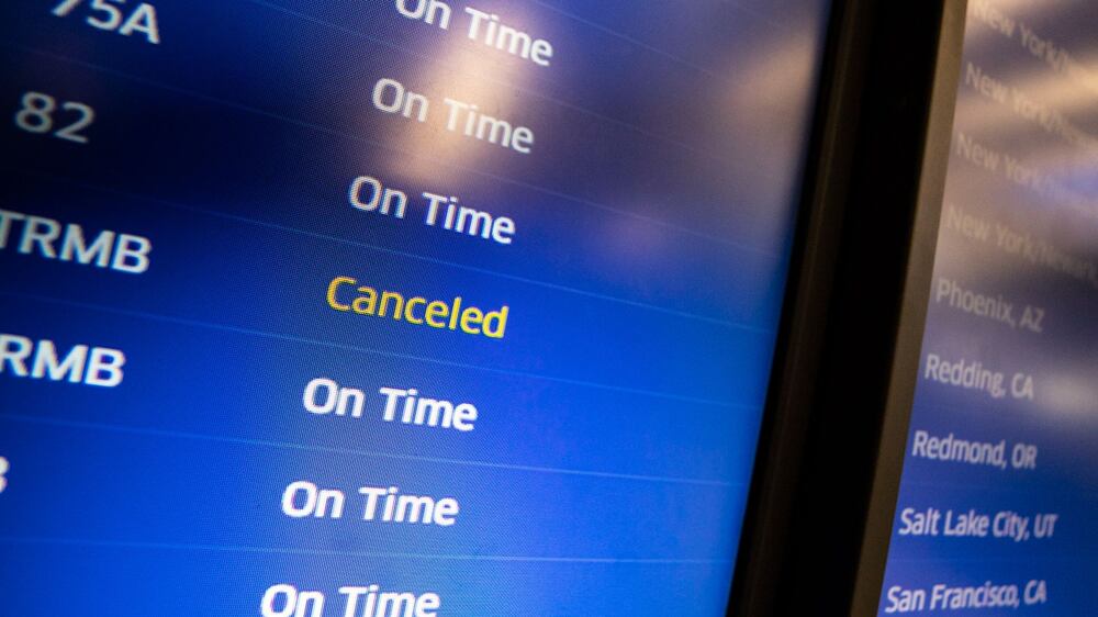 Flights cancelled around the world