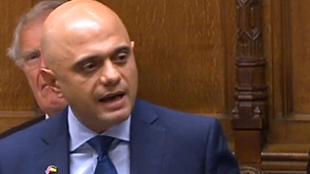 Sajid Javid delivers resignation speech to House of Commons