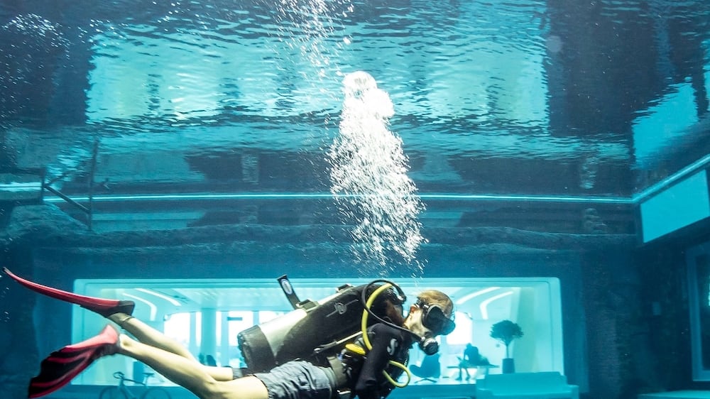 Dubai opens the deepest dive pool in the world