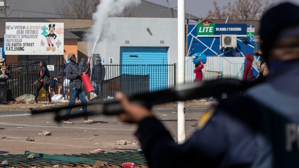 South African police fire on rioters as Zuma is jailed