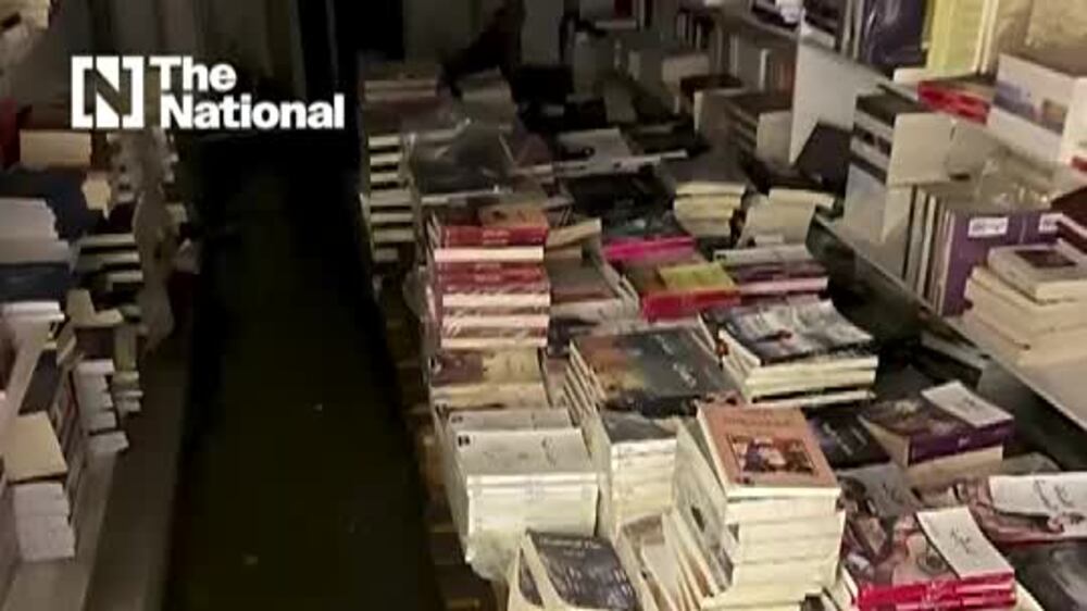 Owners of Al Saqi Bookshop said hundreds of their titles were ruined after their basement was flooded by wastewater.