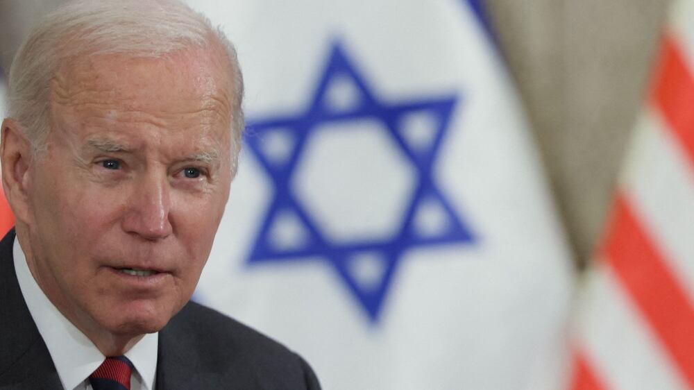 U. S.  President Joe Biden participates in a bilateral meeting with Israeli Prime Minister Yair Lapid, in Jerusalem, July 14, 2022.  REUTERS / Evelyn Hockstein