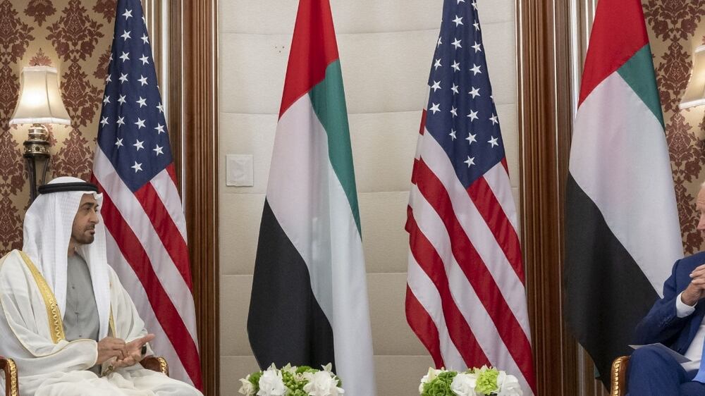UAE President Sheikh Mohamed and US President Joe Biden hold talks in Jeddah