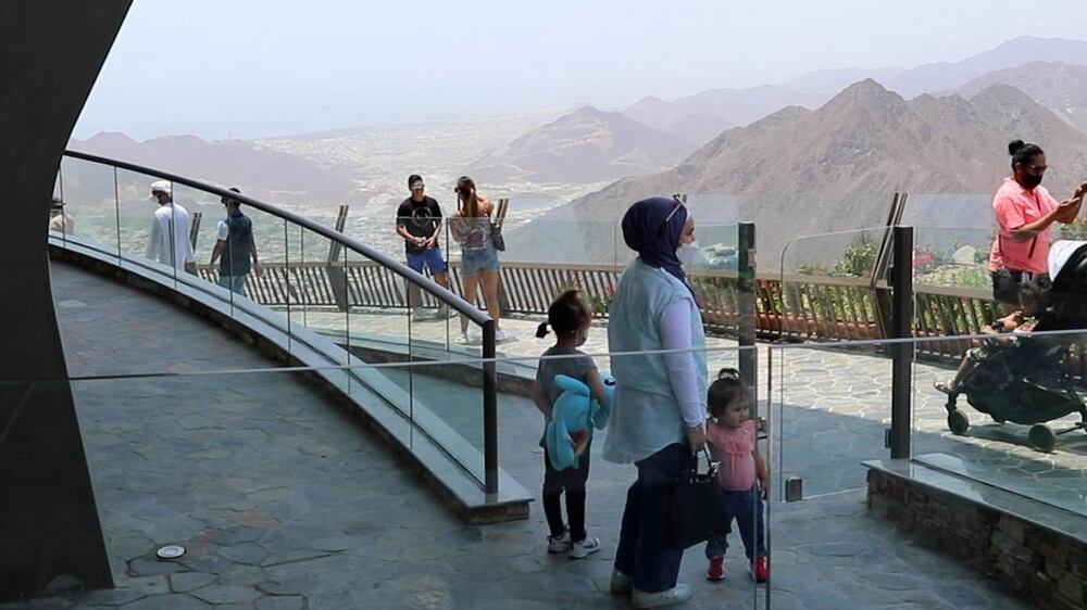 The highest viewing platform in the Hajar Mountains