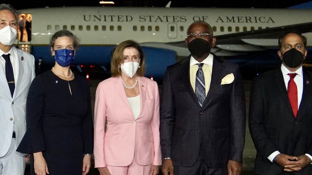 Pelosi lands in Taiwan as China condemns the visit