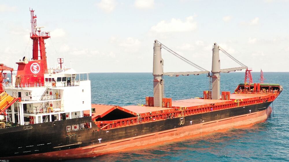 Barbados-flagged general cargo ship Fulmar S is pictured in the Black Sea, north of the Bosphorus Strait, in Istanbul, Turkey August 5, 2022.  REUTERS / Mehmet Emin Caliskan
