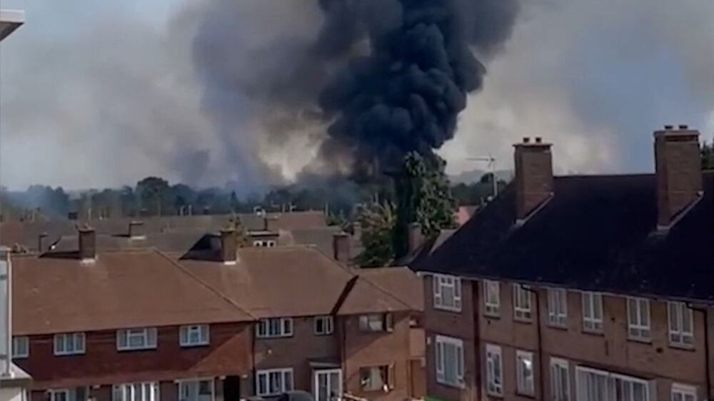 Huge fire breaks out in west London near Heathrow Airport
