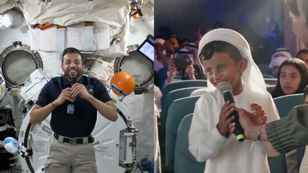 Heartwarming moment UAE's Sultan Al Neyadi speaks to sons from space