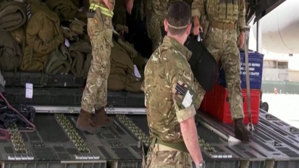 British military lands in Kabul to evacuate UK citizens