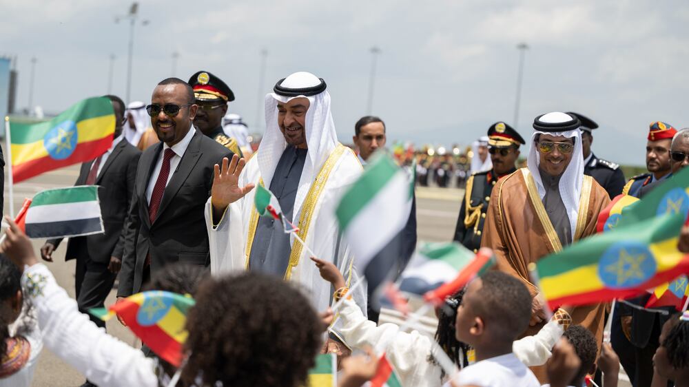 President Sheikh Mohamed lands in Addis Ababa on an official visit